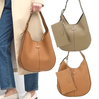 【TOD’S】Di Bag hobo 橢圓牌 牛皮肩背斜垮包 流浪包-小款 多色