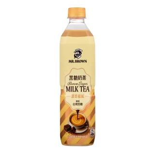 【金車/伯朗】伯朗黑糖奶茶(580ml-24瓶/箱)