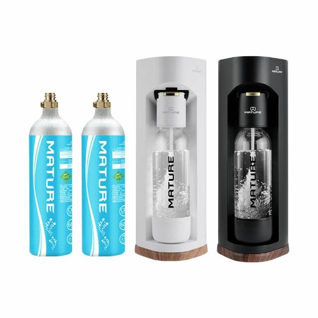 【MATURE美萃】Luxury440系列氣泡水機 680g氣瓶2入組(二色可選)