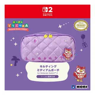 【HORI】預購7-8月到貨暫定★NS2 Switch2 中容量泡芙包《動物森友會》傅珂與流星雨（NSX-219）