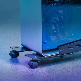 【FUNTE】電動升降桌專用｜重型伸縮移動式主機架