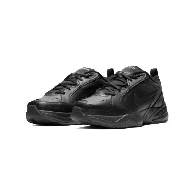 【NIKE 耐吉】Nike Air Monarch IV 老爹鞋 全黑 耐用 皮革 厚底 緩震 舒適 休閒鞋 運動鞋 男鞋 415445-001