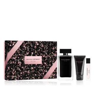 【NARCISO RODRIGUEZ】官方直營 for her 同名淡香水禮盒(同名淡香水100ml+10ml+身體乳50ml)