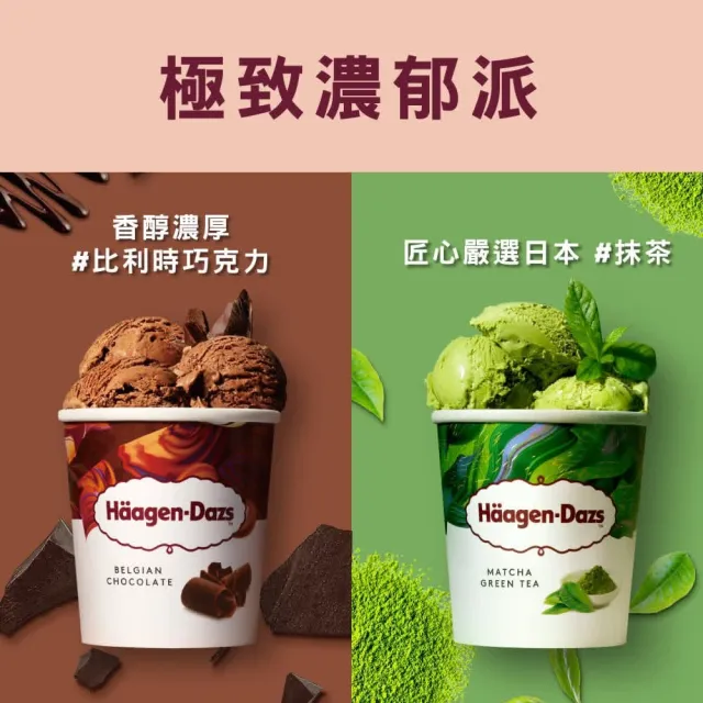【Haagen-Dazs 哈根達斯】繽紛嘉年華迷你杯14入組100ml(11種經典口味 一次滿足)