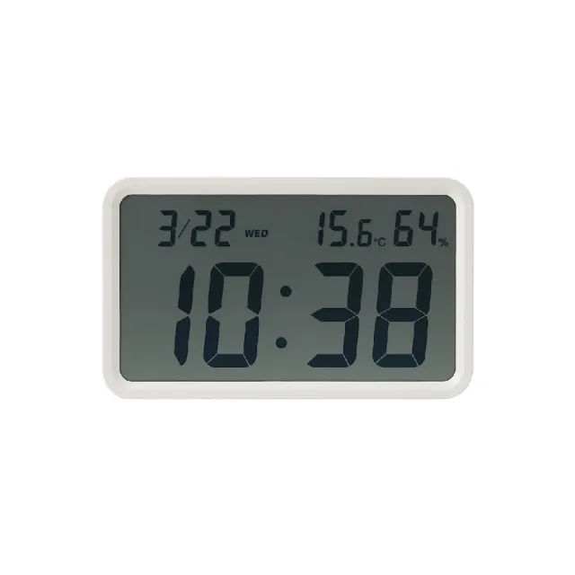 【MUJI 無印良品】數位時鐘/大/白 長247x寬148x高44mm