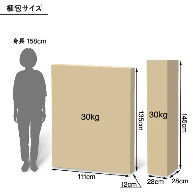 【MUJI 無印良品】附床板床墊/D/床墊套可水洗/組裝式/木製腳/12cm(大型家具配送)