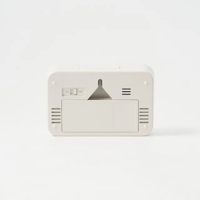 【MUJI 無印良品】數位時鐘/中/白 長125x寬80x高36mm