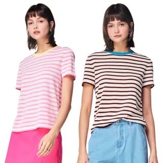 【KeyWear 奇威名品】親膚舒適百搭涼感抗菌針織短袖上衣T恤(共7色)