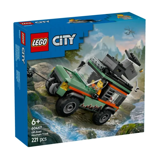 【LEGO 樂高】城市系列 60447 山地四驅越野車(交通工具玩具 兒童玩具 積木 禮物)