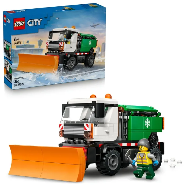 【LEGO 樂高】城市系列 60490 除雪車(玩具車 創意力遊戲 積木 兒童玩具)