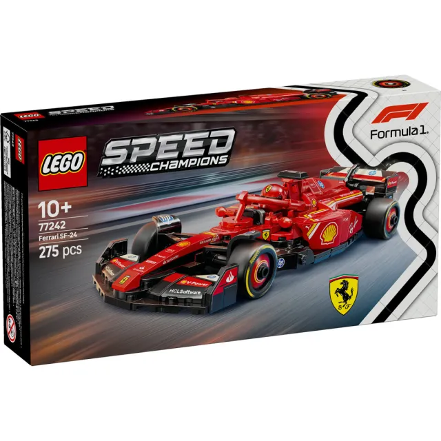 【LEGO 樂高】極速賽車系列 77242 Ferrari SF-24 F1賽車(一級方程式 法拉利 兒童玩具 積木)