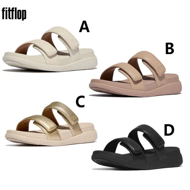 【FitFlop】F-MODE GO 可調式雙帶 / LULU 亮片後帶厚底 / IQUSHION 可調式扣環金屬皮革涼鞋-女(9款)