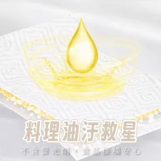 【CLEAN 克林】甘蔗渣環保廚房紙巾 100抽/包｜高吸水壓紋｜食品級接觸｜植纖環保材質｜天然植纖｜吸油吸水