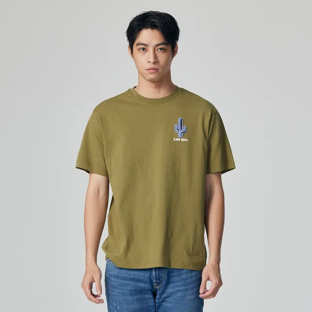 【Lee】出清品-男裝 短袖T恤 / 左胸仙人掌 共2色 舒適版型 / 101+ 系列(LB302073034 / LB302073035)