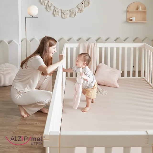 【Alzipmat】兒童遊戲場組合-不含地墊(G系列200x140CM 圍欄)不含門鎖裝置