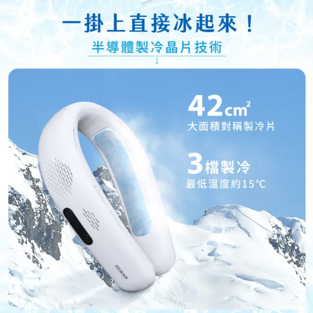 【HERAN 禾聯】製冷掛脖風扇(HUF-12HM01B/HUF-12HM01W)