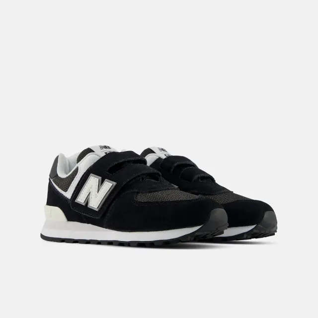 【NEW BALANCE】NB 運動鞋 童鞋 中童 大童 魔鬼氈 574 黑 P574755