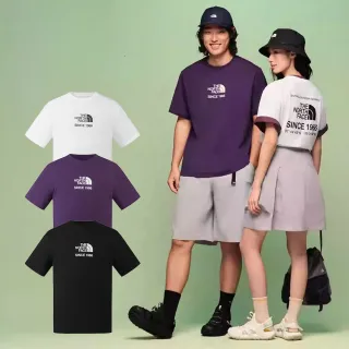 【The North Face】線上獨家款｜北面男女款百搭大LOGO短T (多款任選)