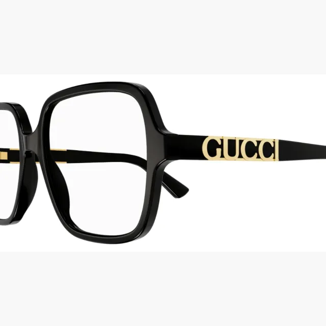 【GUCCI 古馳】方形膠框光學眼鏡(GG1193OA-001)