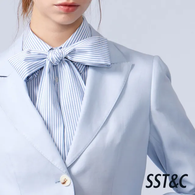 【SST&C】女裝_輕薄霧藍修身版西裝外套(可機洗)82126301012(換季65折)