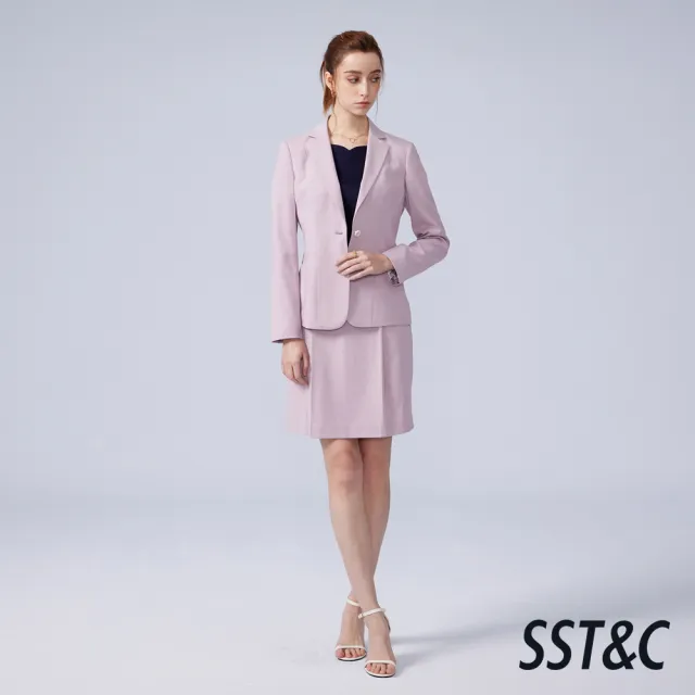 【SST&C】女裝_霧紫箱褶西裝窄裙(可機洗)82126304014(換季65折)