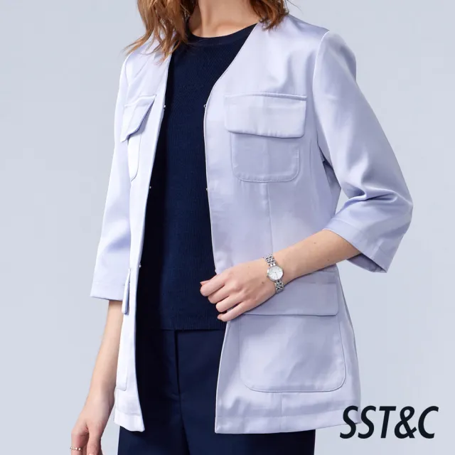 【SST&C】女裝_天藍軍裝口袋外套82126311012(換季55折)