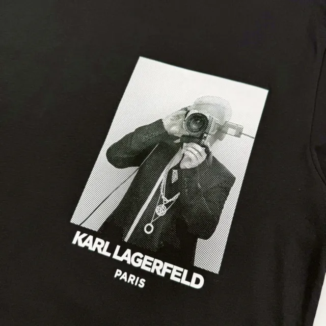 【KARL LAGERFELD 卡爾】大師掌鏡 Karl Lagerfeld 短T 純棉 老佛爺 卡爾 圓領 短袖 T恤 現貨 @1854DE5
