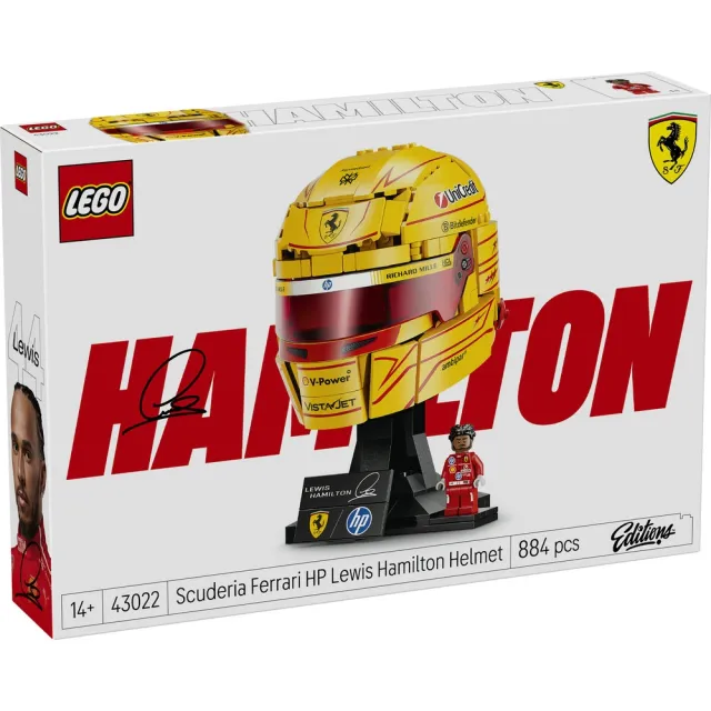 【LEGO 樂高】極速賽車系列 77242 法拉利SF-24 F1賽車 & Editions 43022 Hamilton 頭盔