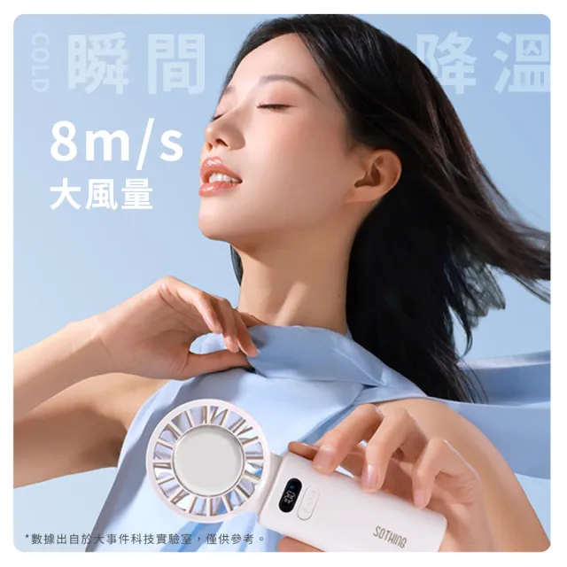 【SOTHING 向物】折疊/掛脖 高速製冷手持風扇 渦輪Ice(可上飛機 usb風扇 摺疊風扇 桌面風扇 桌扇 冰敷風扇)