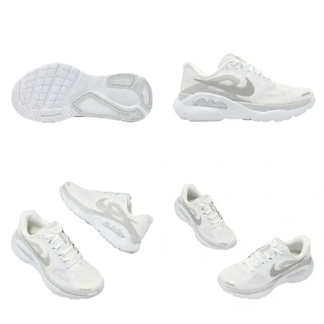 【NIKE 耐吉】慢跑鞋 Wmns Structure Plus 女鞋 白 銀 緩震 支撐 HQ3049-100