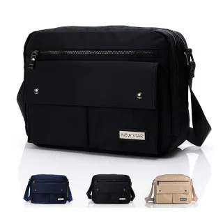 【NEW STAR】側背包 質感防水包 雙層A4大容量斜背包包 公事包 男 女 男包 現貨 BL168