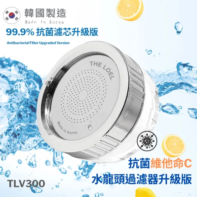 【THE LOEL】一年份增壓水龍頭過濾器組(1濾器+7抗菌濾芯)