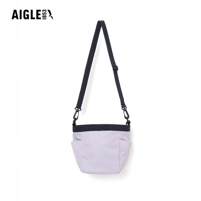 【AIGLE】3L 防潑小側背束口包｜AG-5P513A117 灰綠(防水包 斜背包 防潑水斜背包 水桶包)
