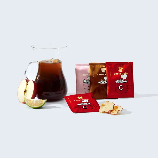 【cama cafe】鎖香煎焙濾掛咖啡30入禮盒2盒組-淺焙柑橘花蜜/中焙香醇堅果/深焙醇厚焦糖(8gx10入/盒 共60入)