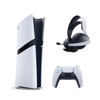 【SONY 索尼】PS5 Pro 遊戲主機+《PS5 PULSE Elite無線耳機組(經典白)》