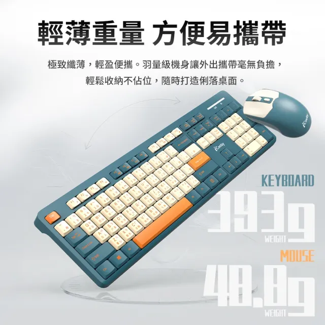 【iCooby】NK200MU 2.4G商務無線鍵鼠組 (鍵盤滑鼠組合 辦公 商務)