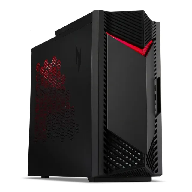 【Acer 宏碁】+1TB外接SSD★i5 RTX5060電競電腦(N50-656/i5-14400F/16GB/1TB/RTX5060/W11)