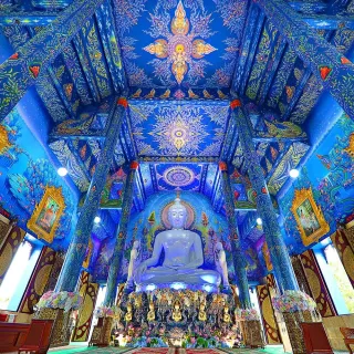 【喜鴻假期】★清邁旅遊．超值雙城５日★金三角遊船、藍廟白廟、天使瀑布仙境、蘭納古城