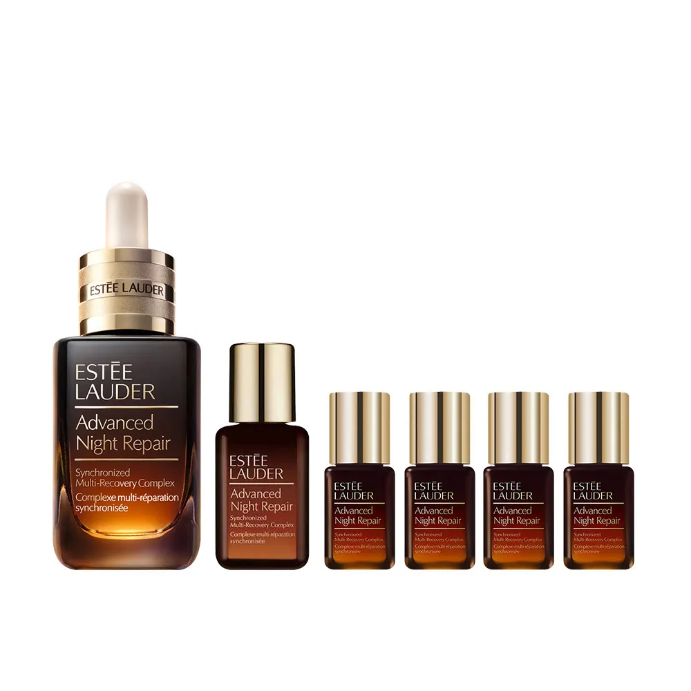 【Estee Lauder 雅詩蘭黛】No.1修護霸主小棕組(特潤超導全方位修護露50ml贈15ml+7mlx4/小棕瓶/無酒精)