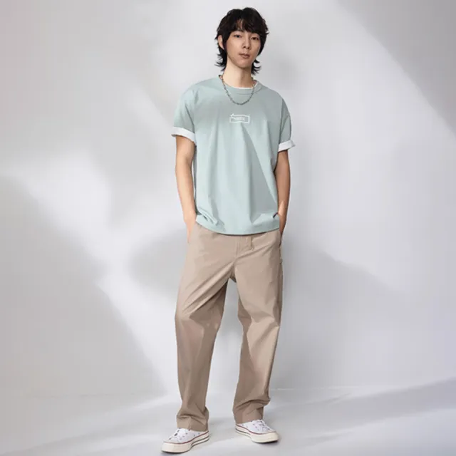 【CONVERSE】短袖上衣 男 SORONA STAR ICON TEE THYME AGAIN 薄荷 MCJ785-FC2