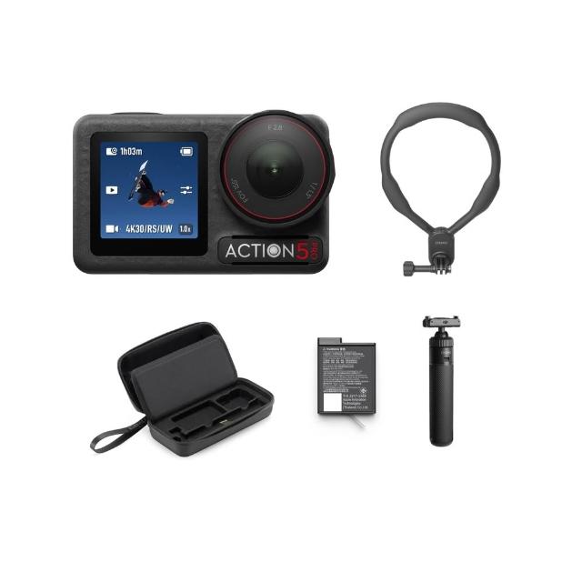 【DJI】Osmo Action 5 Pro 旅拍套裝+1年版Care 運動相機/迷你相機|智慧跟隨日夜出彩