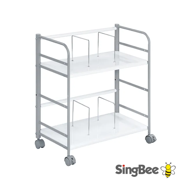 【SingBee 欣美】平斜兩用移動推車 SB-R01(圓滑防撞 靜音輪 移動收納 移動書櫃 置物推車台灣製)