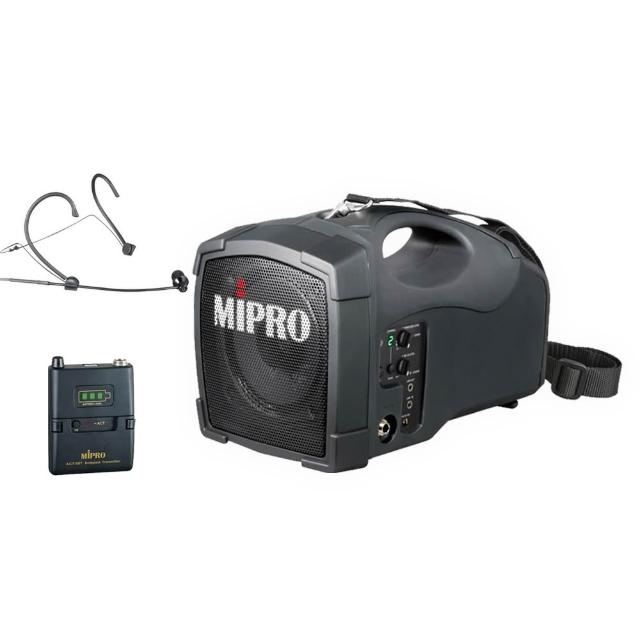 【MIPRO】MA-101G 配1頭戴式 麥克風(5.8GHz 單頻無線麥克風攜帶型喊話器)
