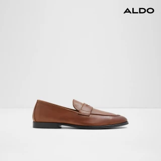 【ALDO】JOURNEY-簡約真皮樂福鞋-男鞋(咖啡色)