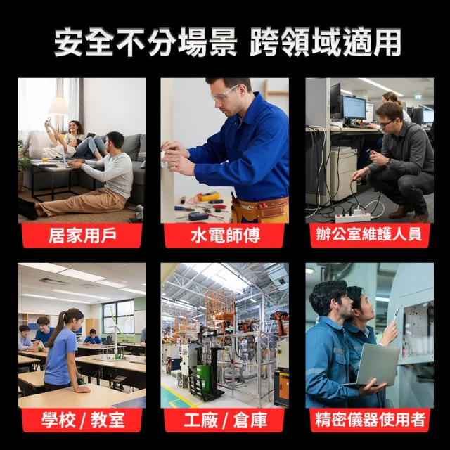 相位測試器 三線絕緣測試 插座安全絕緣測試器 即插即用   630-HT106B(相位探測 三相插頭檢測器)
