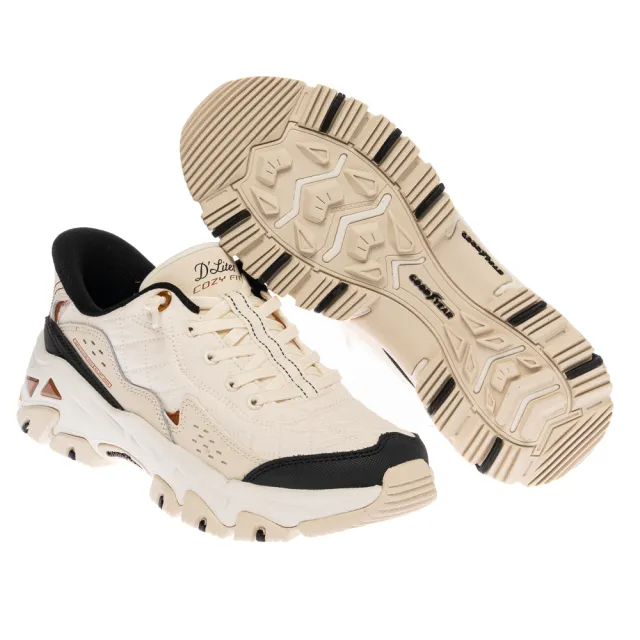 【SKECHERS】女鞋 戶外越野系列 越野鞋 瞬穿舒適科技 D LITES HIKER - COZY FIT (180114NTBK)