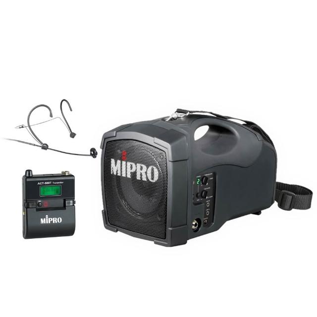 【MIPRO】MA-101G 配1頭戴式無線麥克風(5.8G標準型無線喊話器)