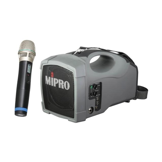【MIPRO】MA-101B 單頻道UHF迷你型無線喊話器(配1手握無線麥克風32H)