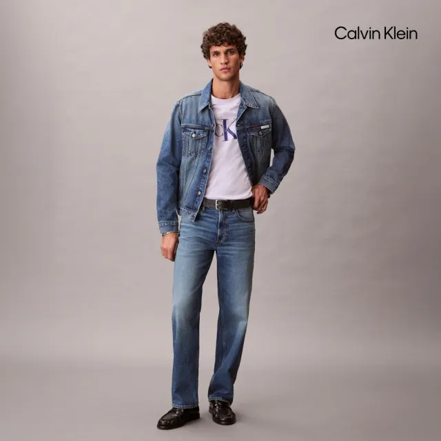【CALVIN KLEIN】官方旗艦館CK 90年代直筒牛仔褲_藍色