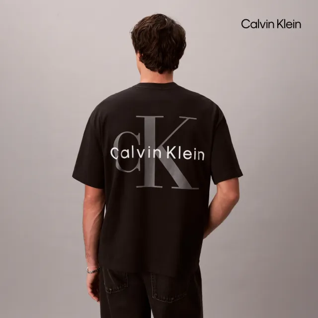 【CALVIN KLEIN】官方旗艦館CK 超寬版重磅 T 恤_黑色